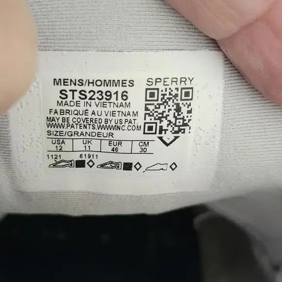 Sperry Mens 7 Seas 3-Eye Mesh Boat Shoes Gray Casual Size 12 - Picture 12 of 13